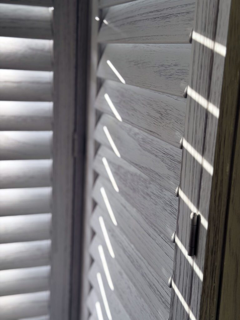 Details of finish on Chichester Window Shutters