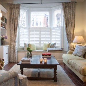 wooden shutters for bay windows
