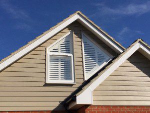 wooden shutters for triangular windows