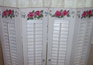 Using Wooden Shutters as a privacy screen