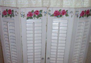 Using Wooden Shutters as a privacy screen