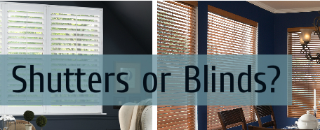 wooden shutters or blinds