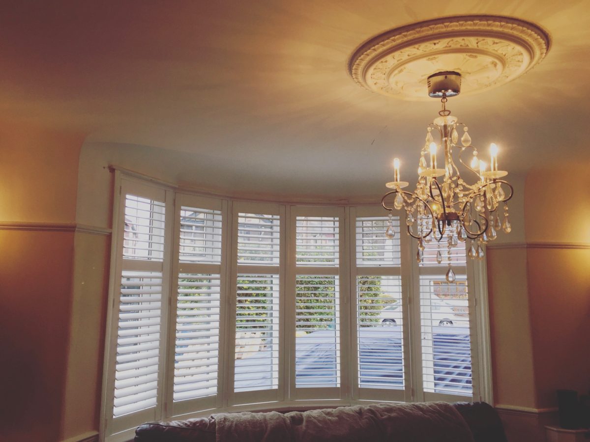 Bay Window plantation shutters fitted in romsey