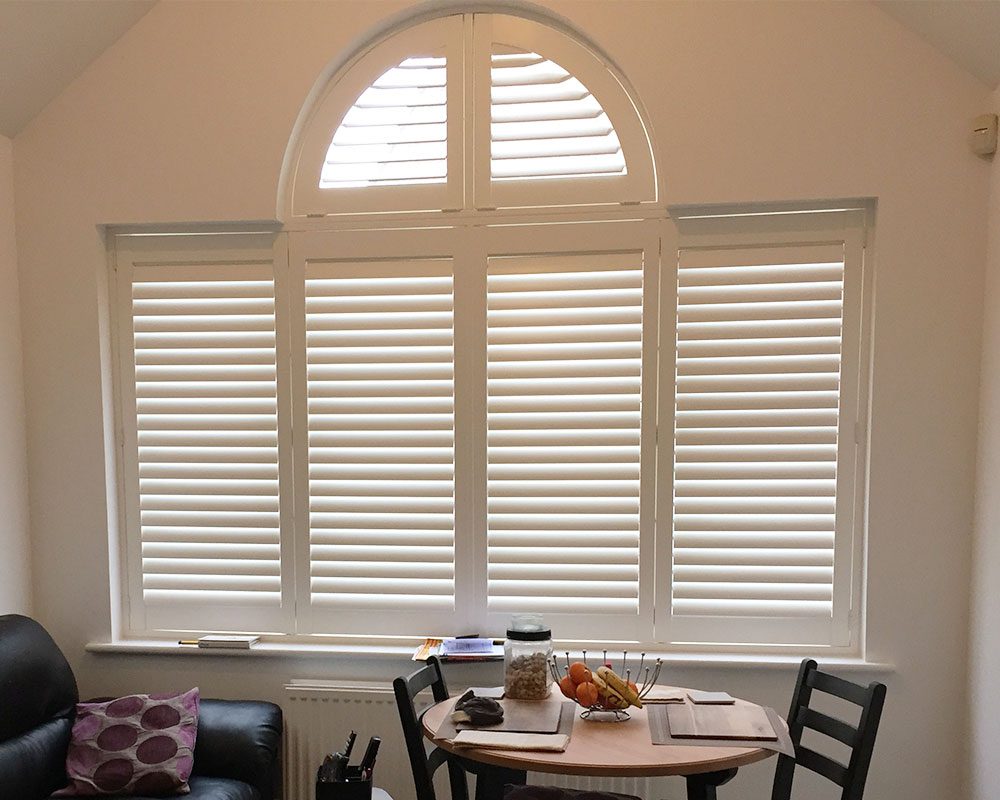 Shaped Full Length Shutters in Winchester